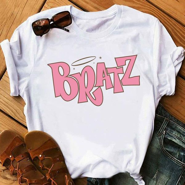 women's t-shirt summer plus size cute bratz letter graphic tee t shirt women casual fashion short sleeve tshirt 2021 kawaii clothing, White
women's t-shirt summer plus size cute bratz letter graphic tee t shirt women casual fashion short sleeve tshirt 2021 kawaii clothing, White