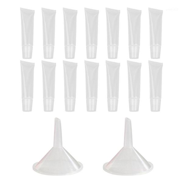 storage bottles & jars 40pcs transparent empty tubes cosmetic container oblique mouth tube for lip gloss (10g, with 2 medium funnels)
storage bottles & jars 40pcs transparent empty tubes cosmetic container oblique mouth tube for lip gloss (10g, with 2 medium funnels)