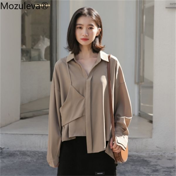 spring women elegant chiffon vintage irregular v neck long sleeve shirt solid loose blouse 210427, White
spring women elegant chiffon vintage irregular v neck long sleeve shirt solid loose blouse 210427, White