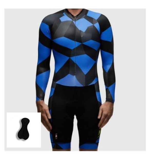 racing sets tight cycling jersey jumpsuit men's triathlon suit long-sleeved sportswear macaquinho, Black;blue
racing sets tight cycling jersey jumpsuit men's triathlon suit long-sleeved sportswear macaquinho, Black;blue