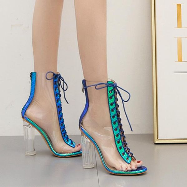 sandals fashion thick heel summer transparent stripe catwalk cross-lace super high womens shoes, Black
sandals fashion thick heel summer transparent stripe catwalk cross-lace super high womens shoes, Black