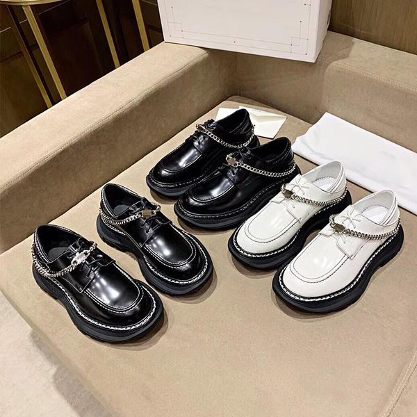 dress shoes 2021 women leather genuine chain decoration retro style british platforms round toe lace up designer, Black
dress shoes 2021 women leather genuine chain decoration retro style british platforms round toe lace up designer, Black