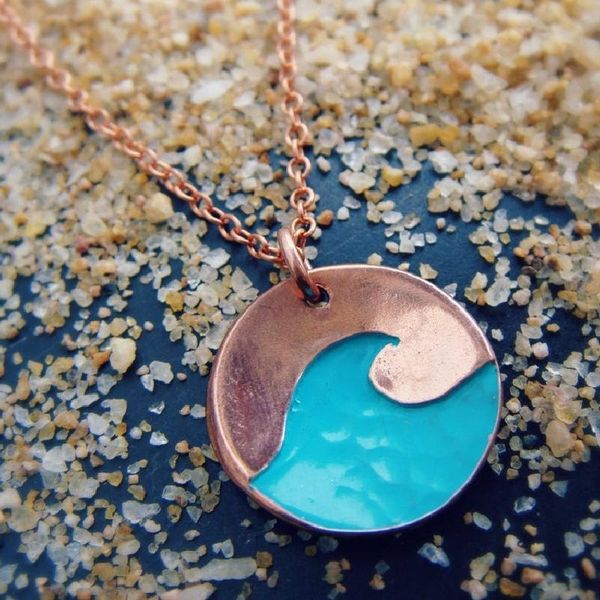 pendant necklaces creativity blue waves simplicity personality necklace banquet party accessories, Silver
pendant necklaces creativity blue waves simplicity personality necklace banquet party accessories, Silver