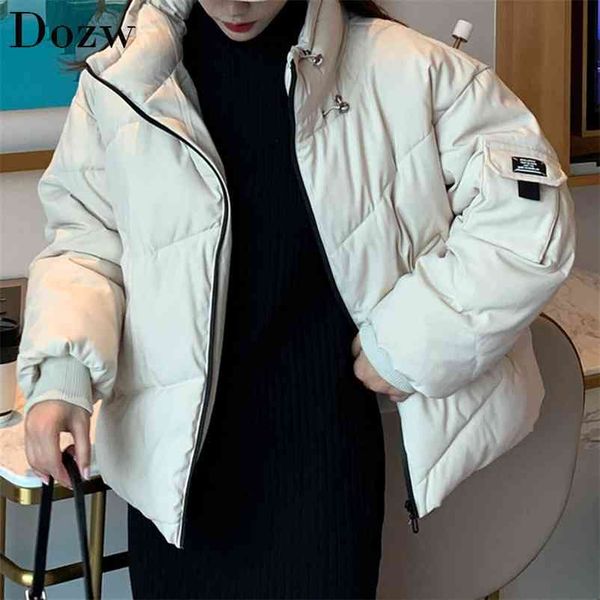 solid casual winter parka women fashion long sleeve zipper down jacket female korean cotton padded thick warm coat 210515, Black
solid casual winter parka women fashion long sleeve zipper down jacket female korean cotton padded thick warm coat 210515, Black