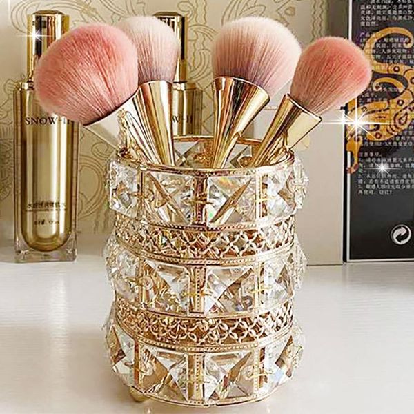cosmetic brush storage box living room bedroom desk light luxury ornaments makeup eyebrow pencil crystal glass pen holder boxes & bins
cosmetic brush storage box living room bedroom desk light luxury ornaments makeup eyebrow pencil crystal glass pen holder boxes & bins