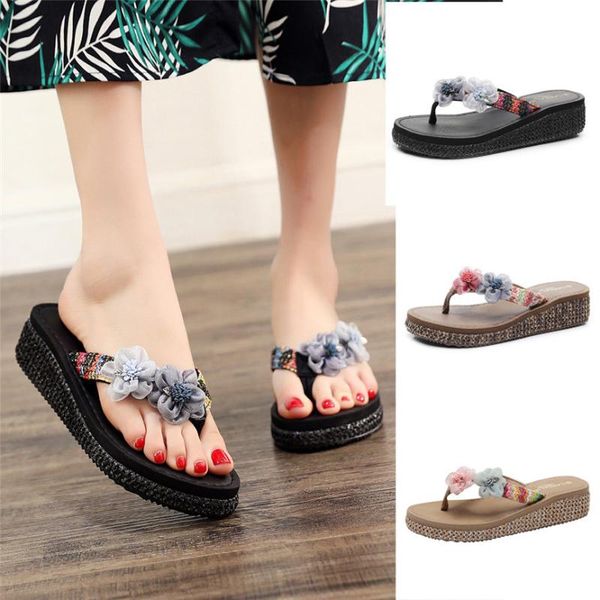 women's slipper causal womens fashion wedges flip-flops flower loafer beach shoes sandal women summer slippers, Black
women's slipper causal womens fashion wedges flip-flops flower loafer beach shoes sandal women summer slippers, Black