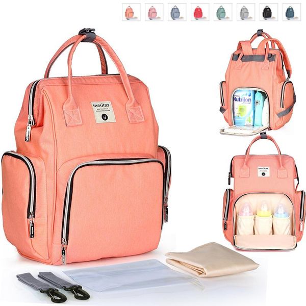 insular mommy bag designer large-capacity waterproof baby diaper backpack maternity nursing changing for care bags
insular mommy bag designer large-capacity waterproof baby diaper backpack maternity nursing changing for care bags