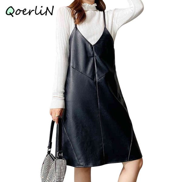 dress vintage pu leather sun women sleeveless a-line vest plus size spaghetti strap fashion knee length black es, Black;gray
dress vintage pu leather sun women sleeveless a-line vest plus size spaghetti strap fashion knee length black es, Black;gray
