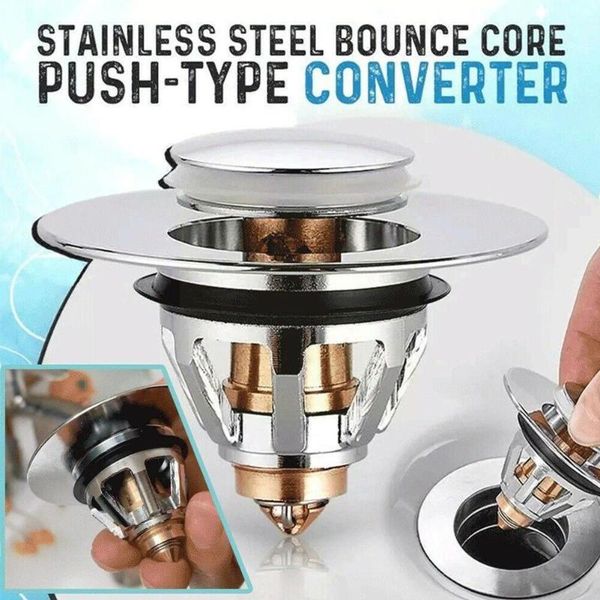 other bath & toilet supplies bounce core up drain filter bathroom steel push-type basin hair universal wash filters ser s8a3
other bath & toilet supplies bounce core up drain filter bathroom steel push-type basin hair universal wash filters ser s8a3