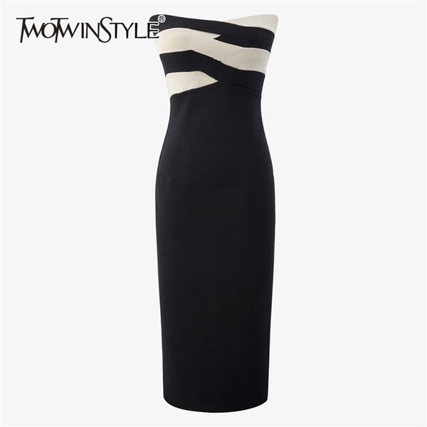 hit color knitted dress for women slash neck sleeveless high waist elastic elegant midi dresses female fashion 210520, Black;gray
hit color knitted dress for women slash neck sleeveless high waist elastic elegant midi dresses female fashion 210520, Black;gray