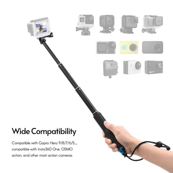 selfie monopods action camera stick sports vlog bracket aluminum alloy max.48cm/19in extendable length with long screw wrist strap
selfie monopods action camera stick sports vlog bracket aluminum alloy max.48cm/19in extendable length with long screw wrist strap