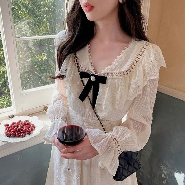 casual dresses women autumn winter france vintage elegant dress retro evening party long 2021 sleeve sweet korean fashion, Black;gray
casual dresses women autumn winter france vintage elegant dress retro evening party long 2021 sleeve sweet korean fashion, Black;gray