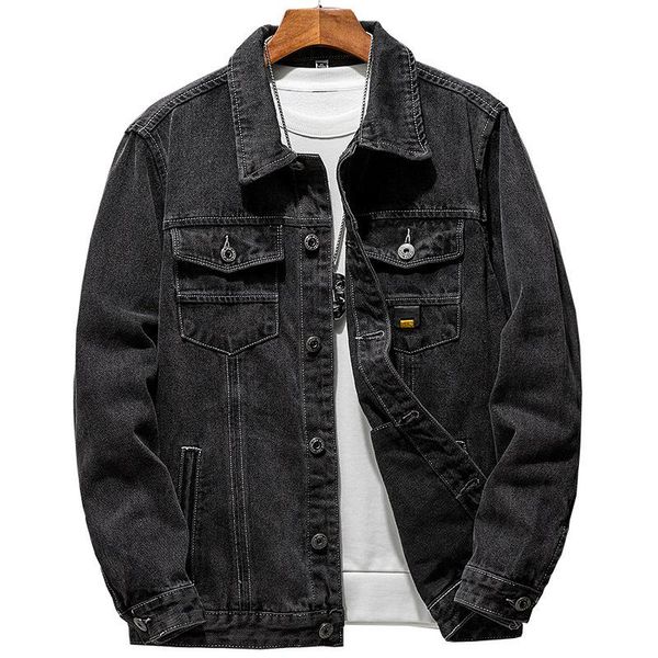 men's jackets 2021 autumn casual loose denim jacket fashion dark grey streetwear jeans coat male brand clothes plus size 4xl 5xl, Black;brown
men's jackets 2021 autumn casual loose denim jacket fashion dark grey streetwear jeans coat male brand clothes plus size 4xl 5xl, Black;brown