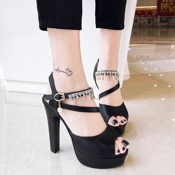 dress shoes sandals women fish mouth platform high heels wedge buckle slope peep toe summer, Black
dress shoes sandals women fish mouth platform high heels wedge buckle slope peep toe summer, Black