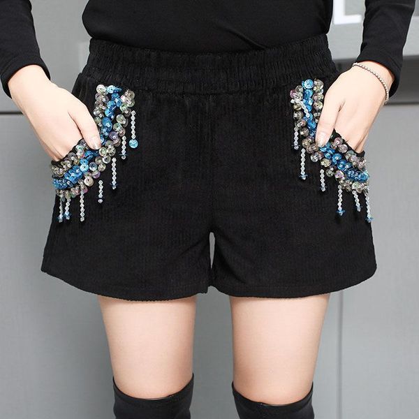 women's shorts women autumn winter casual heavy industry diamond female solid color elastic high waist loose wide leg short bottoms c25, White;black
women's shorts women autumn winter casual heavy industry diamond female solid color elastic high waist loose wide leg short bottoms c25, White;black