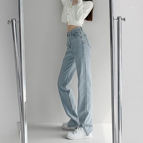 women's jeans tvvovvin high street casual straight washed women trouser korean simple do old loose denim split pants female rsnd, Blue
women's jeans tvvovvin high street casual straight washed women trouser korean simple do old loose denim split pants female rsnd, Blue