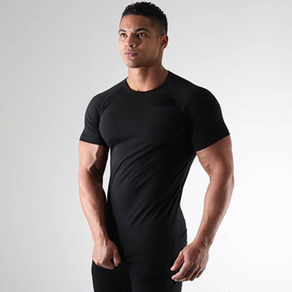 men's t-shirts t-shirt fitness workout solid t shirt male bodybuilding skinny tee summer casual quick-dry clothing, White;black
men's t-shirts t-shirt fitness workout solid t shirt male bodybuilding skinny tee summer casual quick-dry clothing, White;black