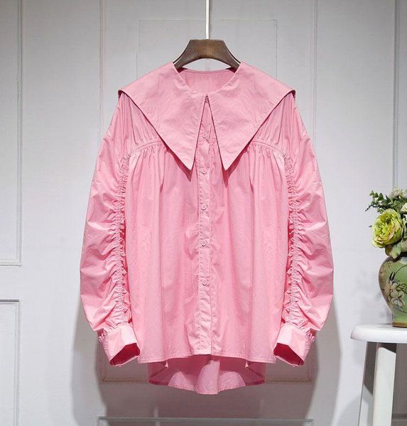 women's blouses & shirts mid-length navy collar elastic long-sleeved shirt women 2021 spring korean version of the wild sweet baby top, White
women's blouses & shirts mid-length navy collar elastic long-sleeved shirt women 2021 spring korean version of the wild sweet baby top, White