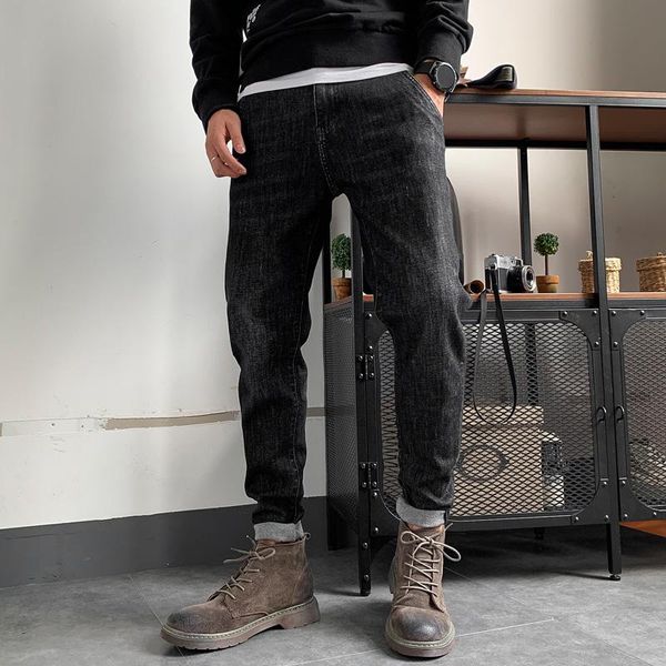 men's jeans 2021 spring autumn fashion denim trousers male streetwear skinny stretch pants men plus szie harem w515, Blue
men's jeans 2021 spring autumn fashion denim trousers male streetwear skinny stretch pants men plus szie harem w515, Blue