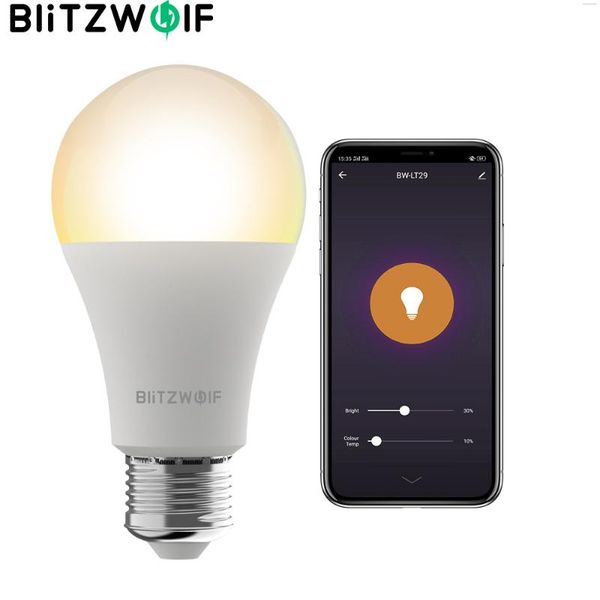 smart home control blitzwolf bw-lt29 led bulb cw+ww dual color 9w 900lm wifi app lamp supports alexa google assistant ac100-240v
smart home control blitzwolf bw-lt29 led bulb cw+ww dual color 9w 900lm wifi app lamp supports alexa google assistant ac100-240v