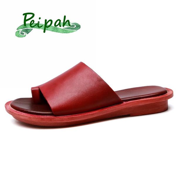 slippers peipah women shoes woman genuine leather casual slides summer flats retro solid mother flat flip flops, Black
slippers peipah women shoes woman genuine leather casual slides summer flats retro solid mother flat flip flops, Black