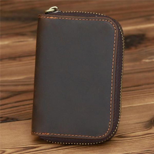 card holders genuine leather holder women crazy horse business zipper pocket case coin purse, Brown;gray
card holders genuine leather holder women crazy horse business zipper pocket case coin purse, Brown;gray