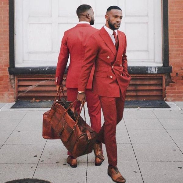 red men's suits groom outfit 2 pieces double-breasted peaked lapel side vent formal business tuxedos for wedding (blazer+pants) & blaze, White;black
red men's suits groom outfit 2 pieces double-breasted peaked lapel side vent formal business tuxedos for wedding (blazer+pants) & blaze, White;black