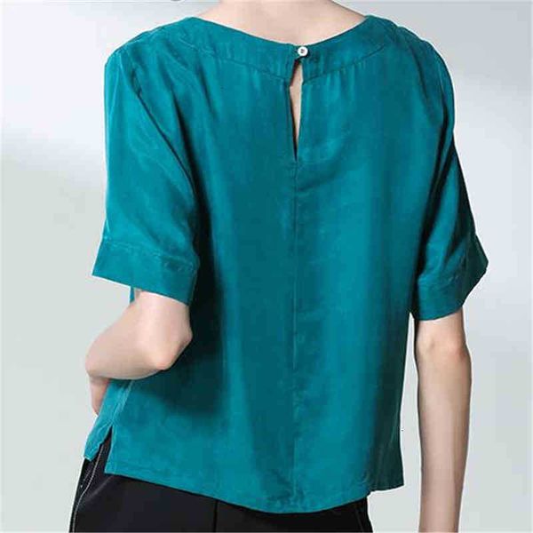 women's blouses & shirts woman o-neck 30% silk female summer hedging loose thin breathable blouse lady spring chemise la camisa arrib, White
women's blouses & shirts woman o-neck 30% silk female summer hedging loose thin breathable blouse lady spring chemise la camisa arrib, White
