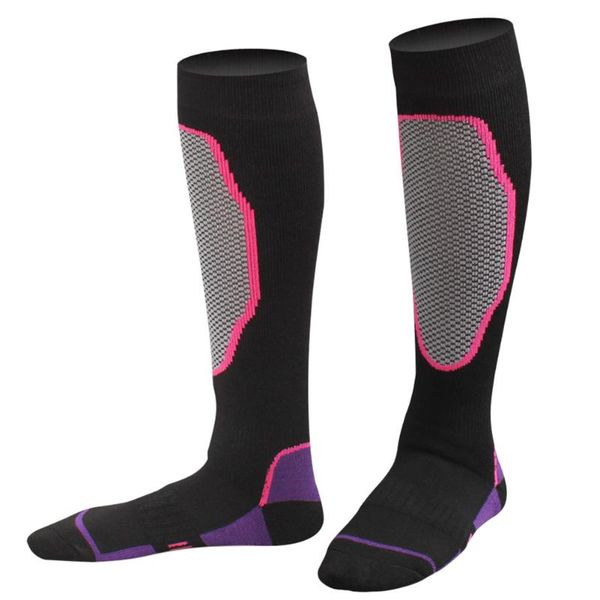men women keep warm outdoor sports thicken winter ski socks mountaineering knee high cotton blend hiking travel non slip adults, Black
men women keep warm outdoor sports thicken winter ski socks mountaineering knee high cotton blend hiking travel non slip adults, Black