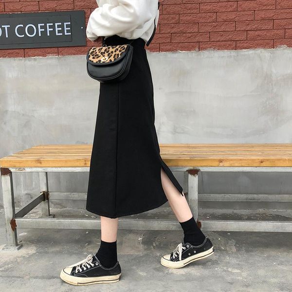 skirts 2 colors autumn high waist straight womens 2021 casual solid color long pencil (x985), Black
skirts 2 colors autumn high waist straight womens 2021 casual solid color long pencil (x985), Black