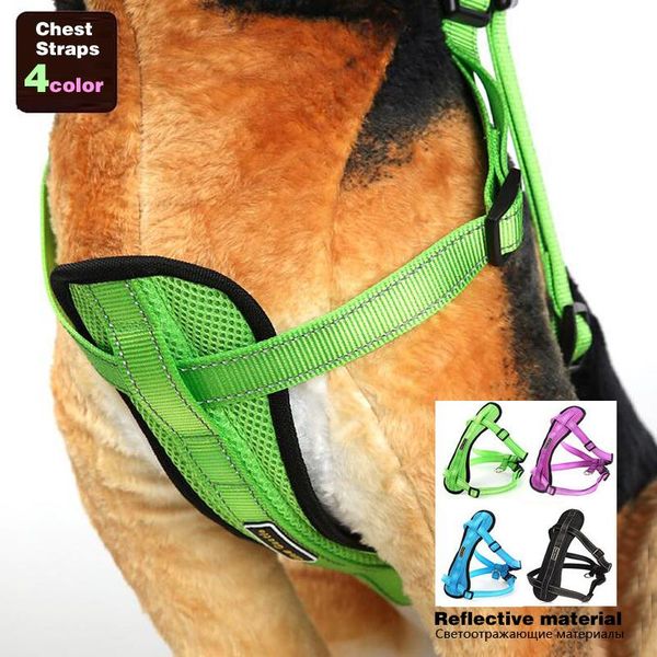 dog collars & leashes harness vest pet products breathable comfortable nylon net leash cloth 4colors professional reflective chest straps
dog collars & leashes harness vest pet products breathable comfortable nylon net leash cloth 4colors professional reflective chest straps