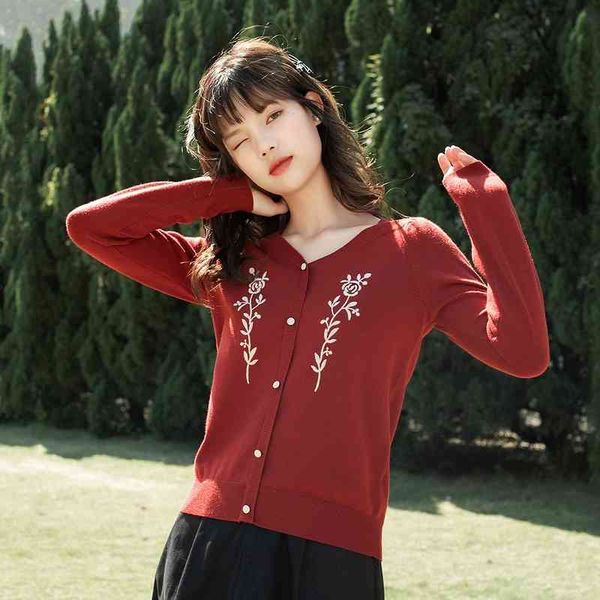 sweater spring arrival retro literature peach heart collar monochrome embroidered bubble sleeve women's sweater vet1, White;black
sweater spring arrival retro literature peach heart collar monochrome embroidered bubble sleeve women's sweater vet1, White;black