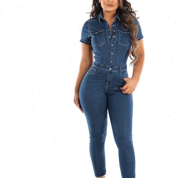 summer casual womens romper fashion blue denim jumpsuit for women slim short sleeved pencil jeans skinny female, Black;white
summer casual womens romper fashion blue denim jumpsuit for women slim short sleeved pencil jeans skinny female, Black;white