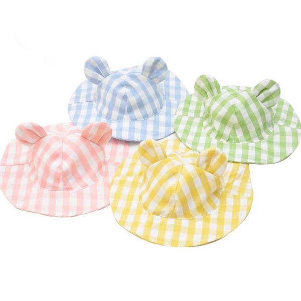 dog apparel pet hat cat sun plaid small fresh and cute ear accessories clothes 
dog apparel pet hat cat sun plaid small fresh and cute ear accessories clothes