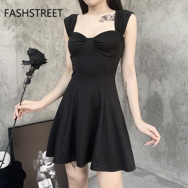 hepburn style black ruched pleated dress 2021 women sleeveless high waist mini party streetwear outfits casual dresses, Black;gray
hepburn style black ruched pleated dress 2021 women sleeveless high waist mini party streetwear outfits casual dresses, Black;gray