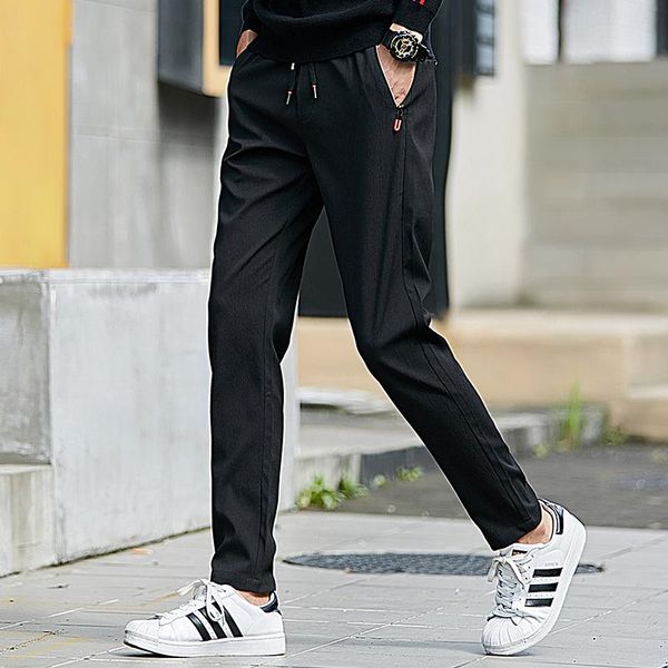 men's pants 2021 fashion trousers spring and summer casual comfort soft breathable stretch waist straight drawstring men, Black
men's pants 2021 fashion trousers spring and summer casual comfort soft breathable stretch waist straight drawstring men, Black