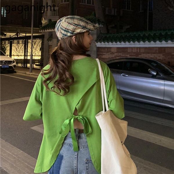 women's t-shirt gaganight solid basic women cotton tshirt backless split loose t shirt 2021 summer short sleeve tee lady casual o-neck, White
women's t-shirt gaganight solid basic women cotton tshirt backless split loose t shirt 2021 summer short sleeve tee lady casual o-neck, White