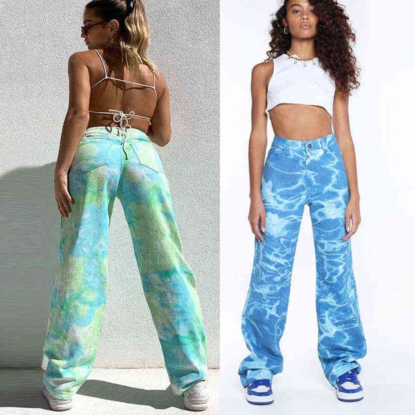 woman jeans straight-leg jean pants loose streetwear vintage tie dye wide leg denim trousers casual mom jeans harajuku 211115, Blue
woman jeans straight-leg jean pants loose streetwear vintage tie dye wide leg denim trousers casual mom jeans harajuku 211115, Blue