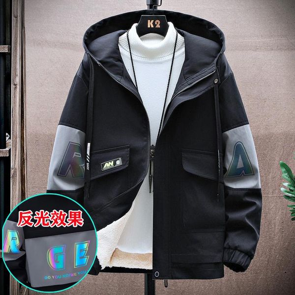 men's jackets jacket autumn and winter korean casual plus velvet thickening tooling trendy handsome student warm, Black;brown
men's jackets jacket autumn and winter korean casual plus velvet thickening tooling trendy handsome student warm, Black;brown