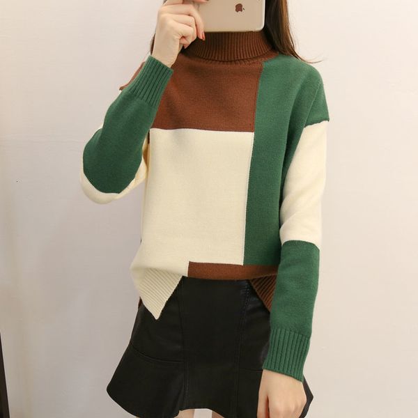women's sweaters knitted sweater hit color winter fashion neck long sleeve jumper ladies knitting shirts dl3s, White;black
women's sweaters knitted sweater hit color winter fashion neck long sleeve jumper ladies knitting shirts dl3s, White;black