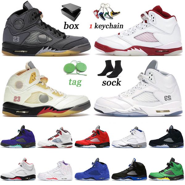 with box 5 mens jorden 5s basketball shoes black muslin all white sail jumpman retro off womens valentines day trainers sneakers size 13
with box 5 mens jorden 5s basketball shoes black muslin all white sail jumpman retro off womens valentines day trainers sneakers size 13