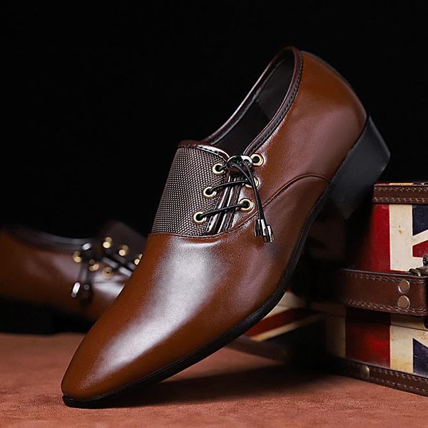 dress shoes big size 38-48 leather formal men oxford elegant wedding business elastic band flat footwear male, Black
dress shoes big size 38-48 leather formal men oxford elegant wedding business elastic band flat footwear male, Black