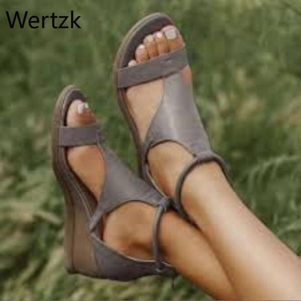wedge sandals summer gladiator pu open toe elastic female casual women's shoes, Black
wedge sandals summer gladiator pu open toe elastic female casual women's shoes, Black