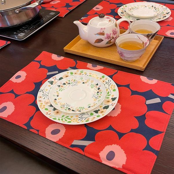 table cloth unikko modern rural finland poppies place mat linen cartoon flower illustration plate dinning desk decoration
table cloth unikko modern rural finland poppies place mat linen cartoon flower illustration plate dinning desk decoration