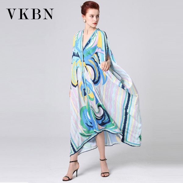 vkbn summer dress women casual bat sleeved loose printing v-neck big elegant maxi dress vestidos de fiesta 210507, Black;gray
vkbn summer dress women casual bat sleeved loose printing v-neck big elegant maxi dress vestidos de fiesta 210507, Black;gray