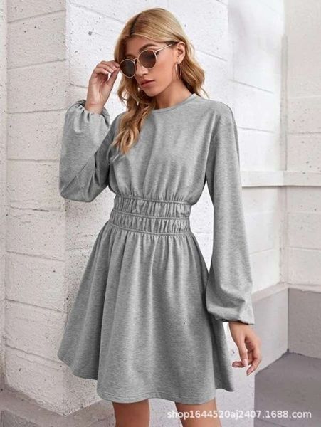 dresses style solid casual color waistband medium length pleated dress bottoming shirt long sleeve jacket woman, Black;gray
dresses style solid casual color waistband medium length pleated dress bottoming shirt long sleeve jacket woman, Black;gray