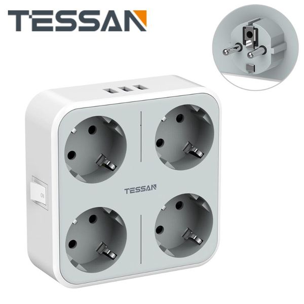 smart power plugs tessan 7 in 1 usb wall socket with on/off switch 4 ac outlets 3 ports eu multiple adapter for home and office
smart power plugs tessan 7 in 1 usb wall socket with on/off switch 4 ac outlets 3 ports eu multiple adapter for home and office