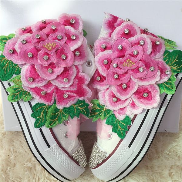 designer shoes flowers embroidery handmade canvas shoes rhinestone ethnic lace-up women shoes diamond gemstone high top, Black
designer shoes flowers embroidery handmade canvas shoes rhinestone ethnic lace-up women shoes diamond gemstone high top, Black
