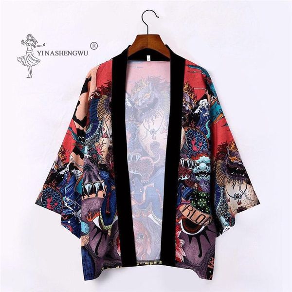 ethnic clothing japanese kimono men harajuku dragon cardigan women summer print loose shirt costume samurai japan traditional coat couple yu, Red
ethnic clothing japanese kimono men harajuku dragon cardigan women summer print loose shirt costume samurai japan traditional coat couple yu, Red