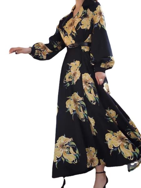 luxury casual drslm golden leaf 2021 style atmospheric women's suit collar printed long sleeve drs, Black;gray
luxury casual drslm golden leaf 2021 style atmospheric women's suit collar printed long sleeve drs, Black;gray